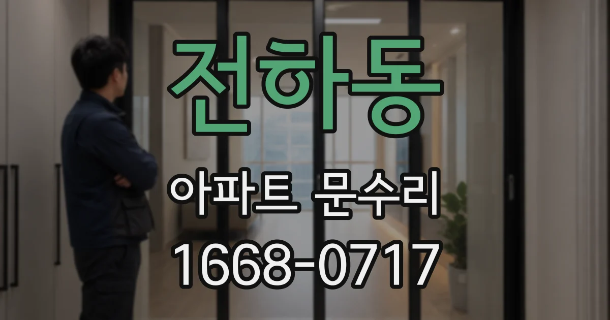 전하동 아파트 문수리
