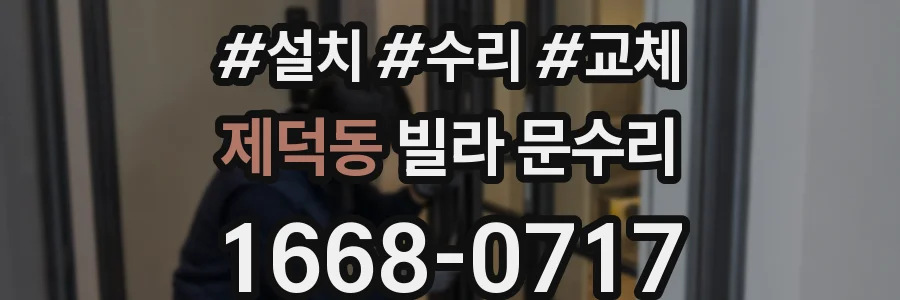 제덕동 빌라 문수리
