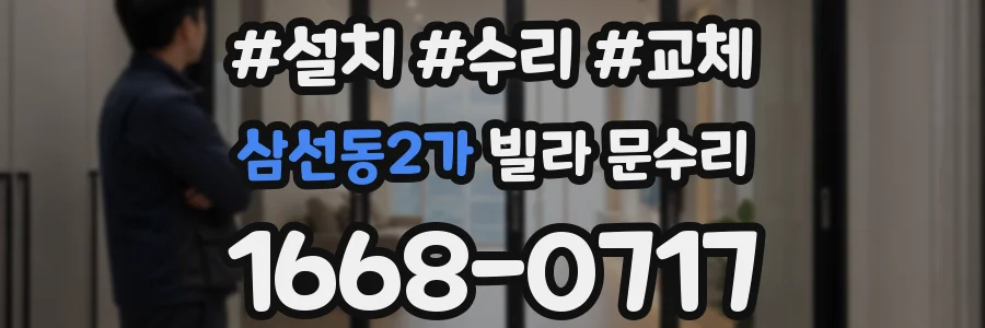 삼선동2가 빌라 문수리