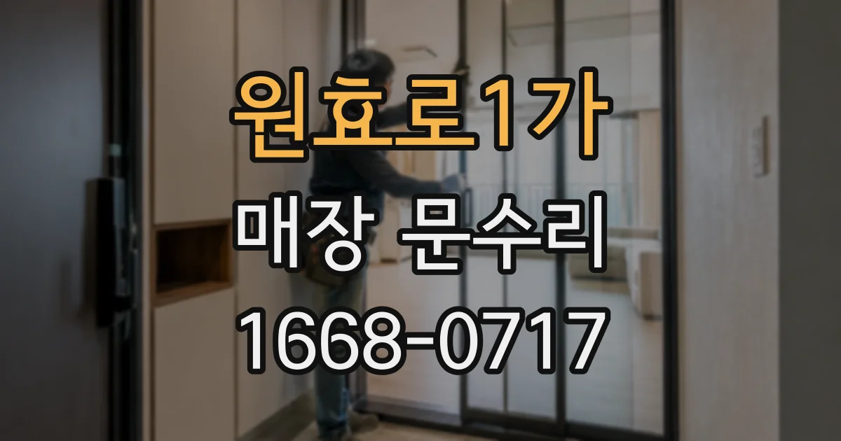 원효로1가 매장 문수리