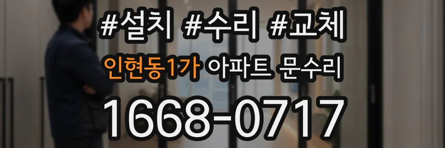 인현동1가 아파트 문수리