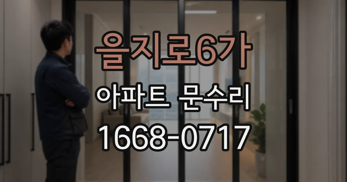 을지로6가 아파트 문수리