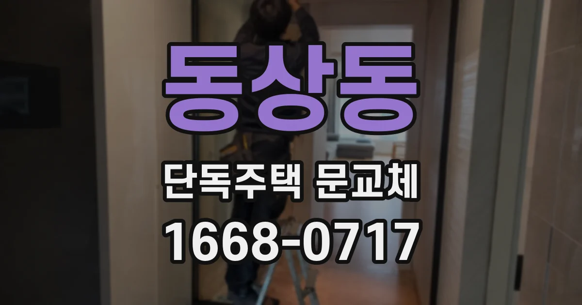 동상동 단독주택 문교체