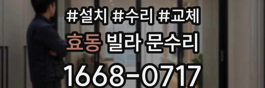 효동 빌라 문수리