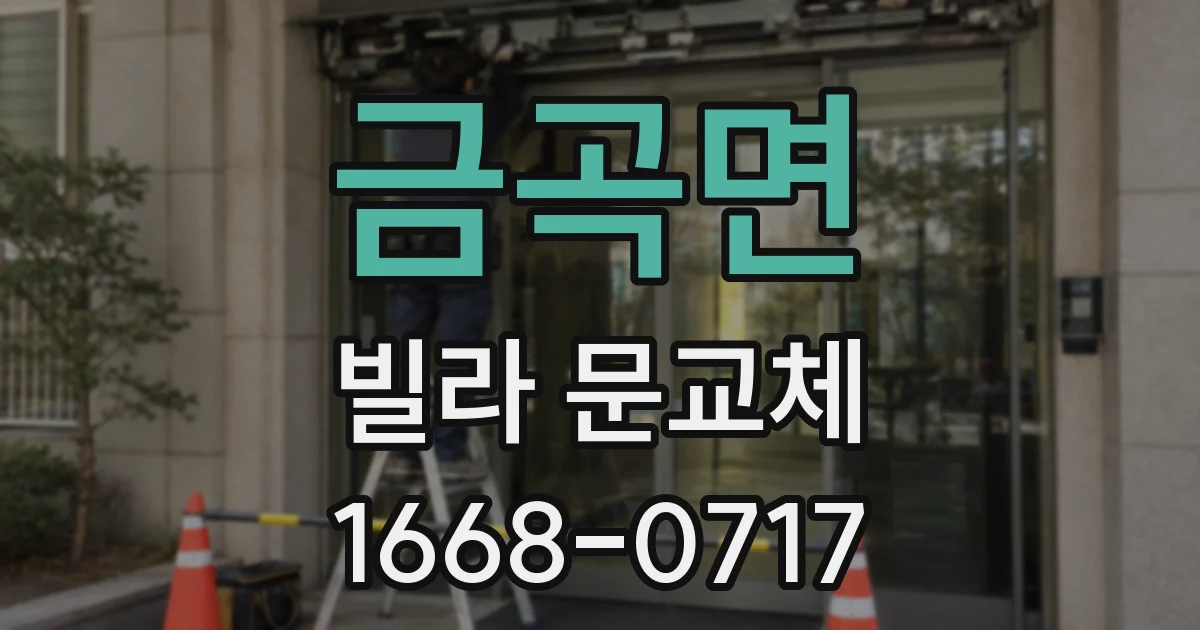 금곡면 빌라 문교체