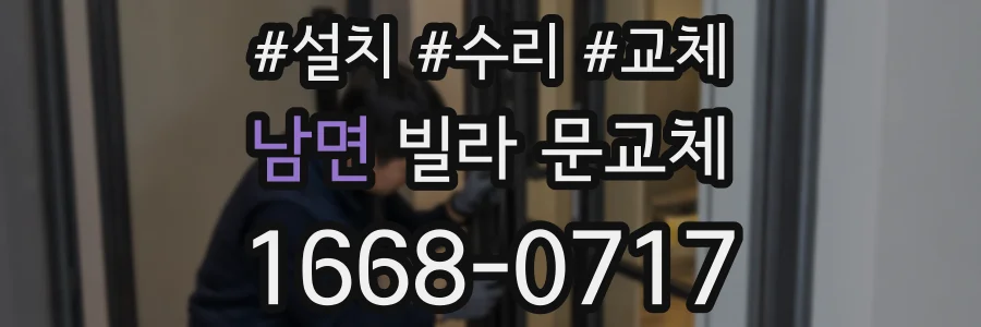 남면 빌라 문교체