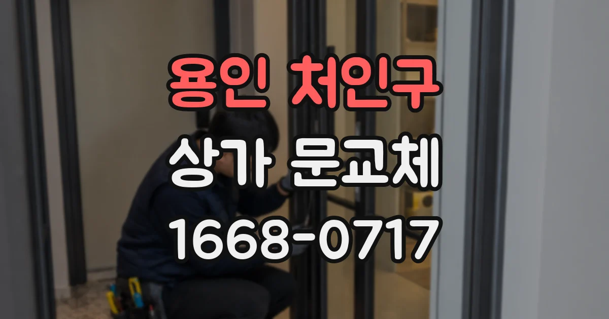 용인 처인구 상가 문교체