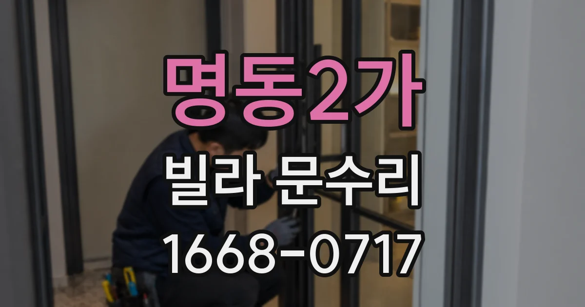 명동2가 빌라 문수리