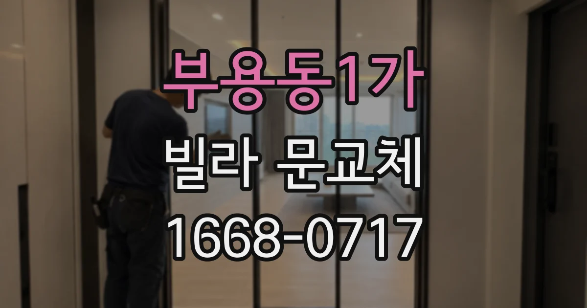 부용동1가 빌라 문교체