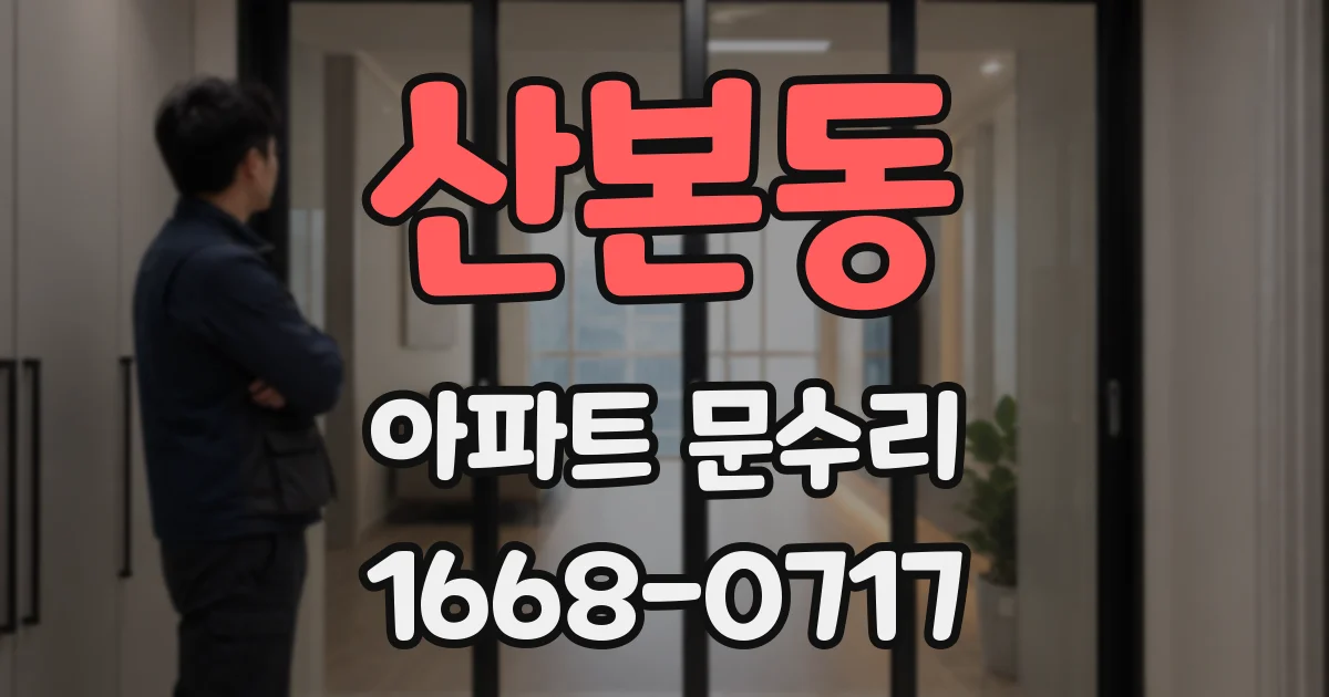 산본동 아파트 문수리