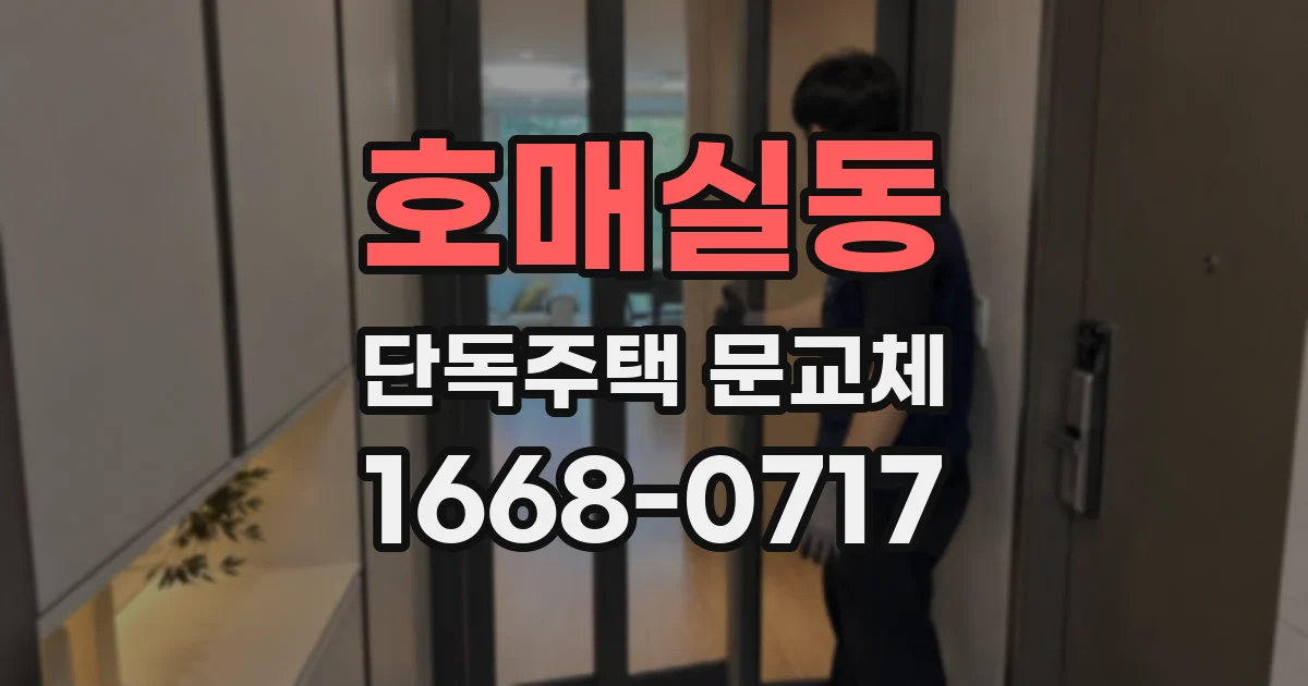 호매실동 단독주택 문교체