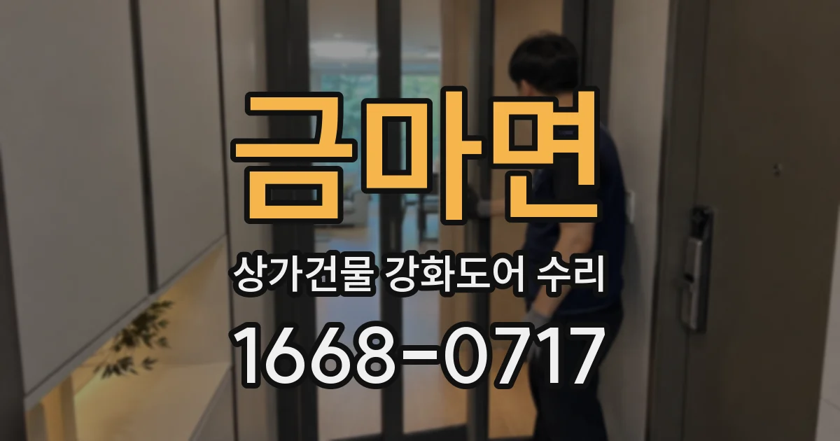 금마면 상가건물 강화도어 수리