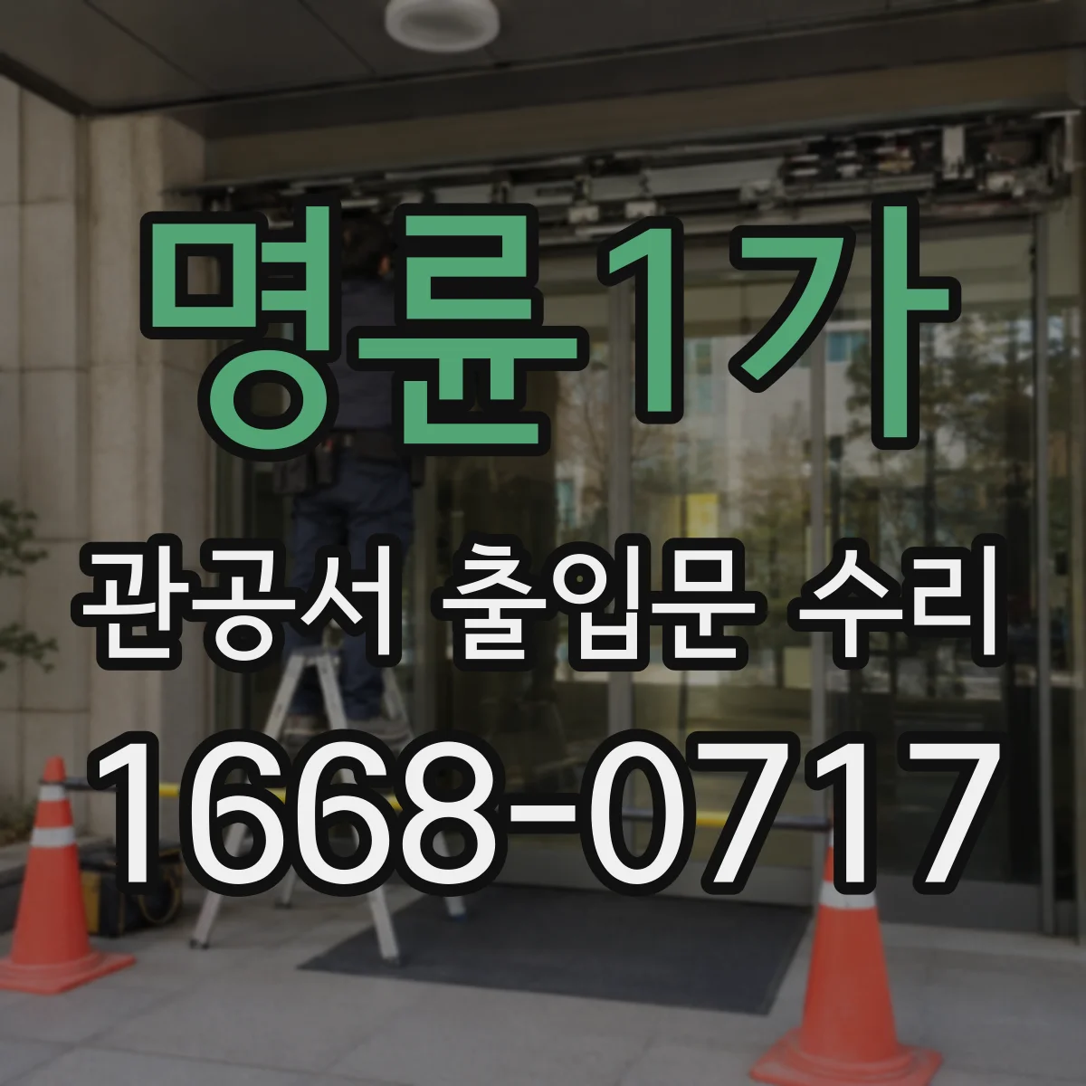 명륜1가 관공서 출입문 수리