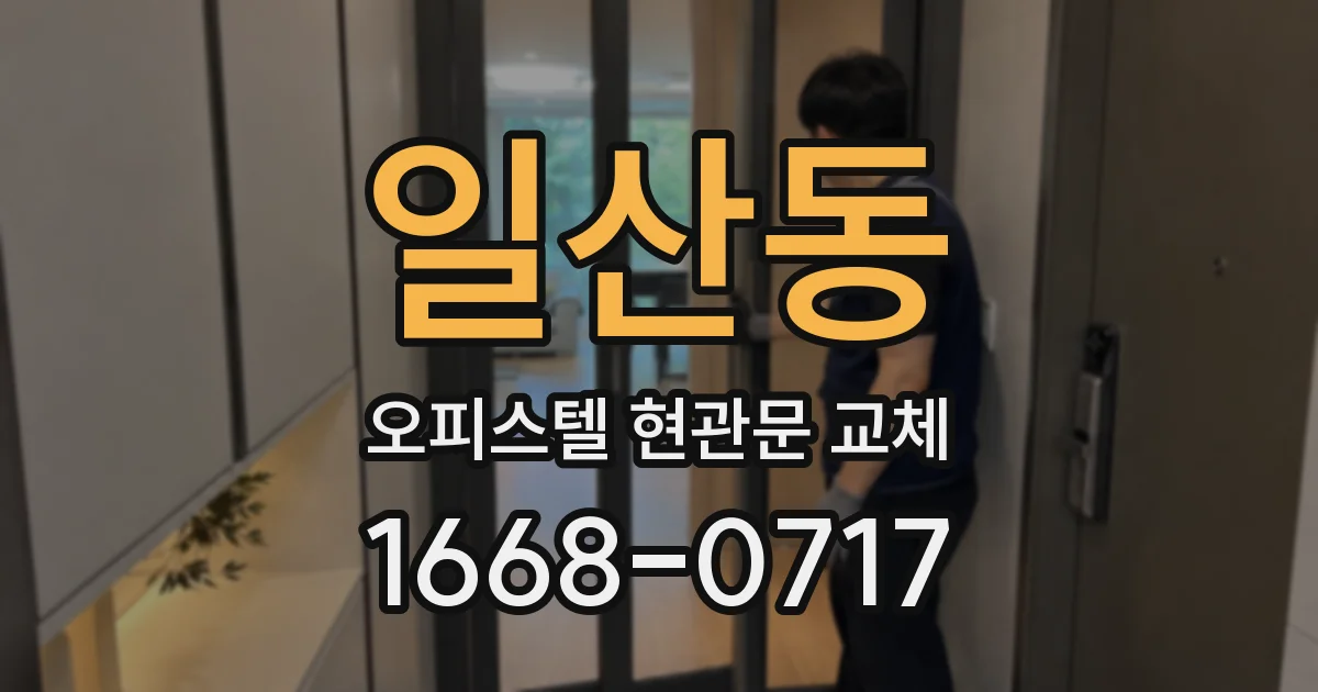 일산동 오피스텔 현관문 교체