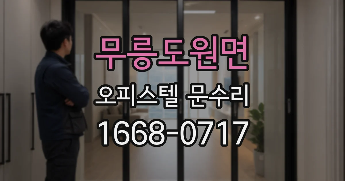 무릉도원면 오피스텔 문수리