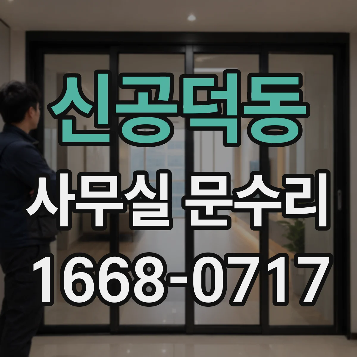 신공덕동 사무실 문수리