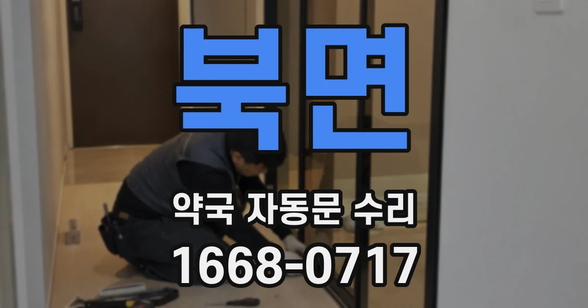 북면 약국 자동문 수리