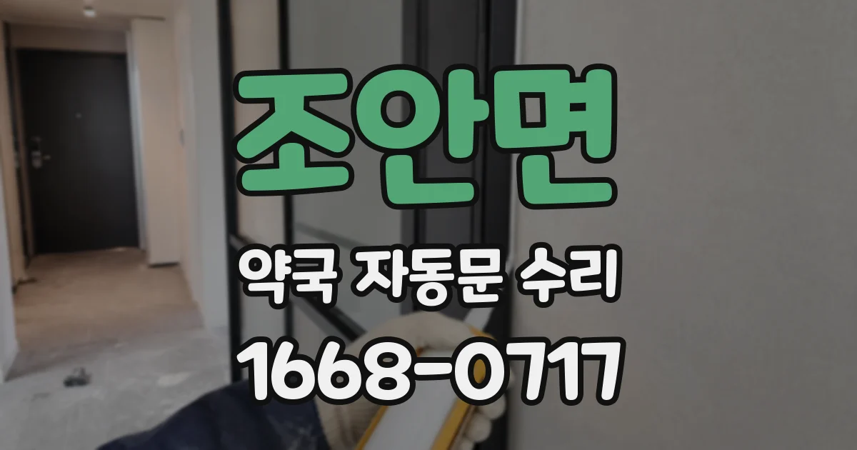 조안면 약국 자동문 수리