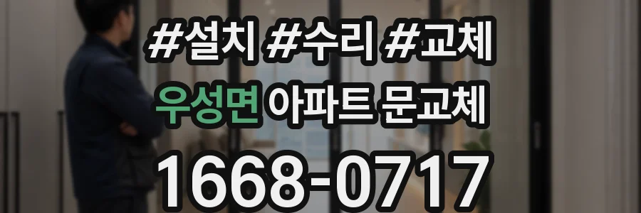우성면 아파트 문교체