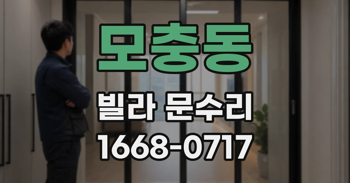 모충동 빌라 문수리