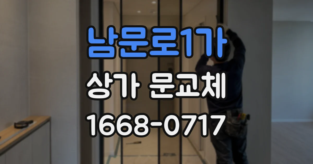 남문로1가 상가 문교체