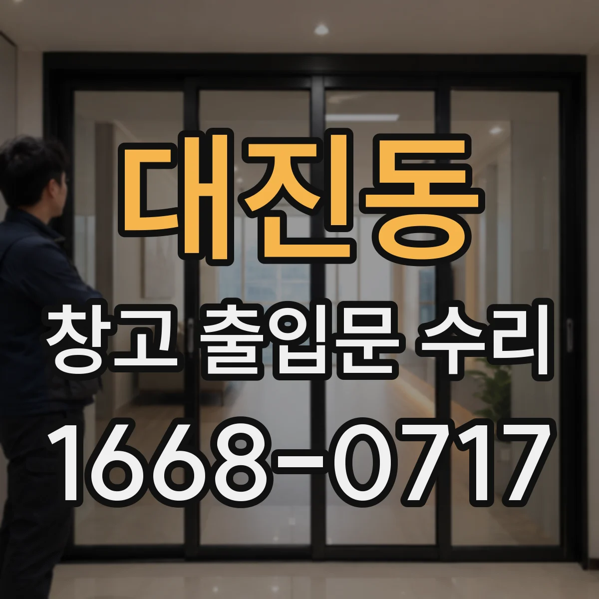 대진동 창고 출입문 수리