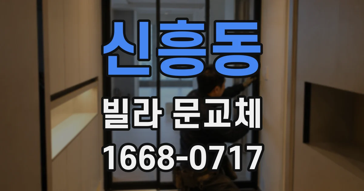 신흥동 빌라 문교체