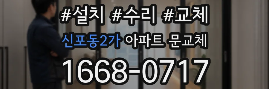 신포동2가 아파트 문교체