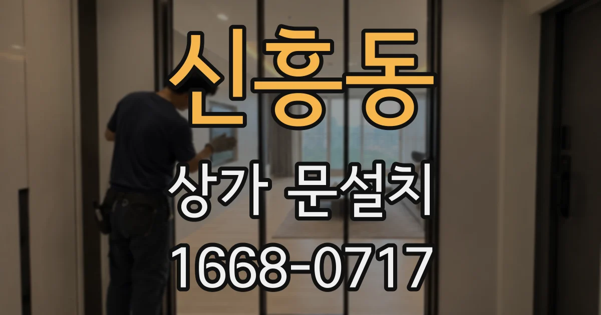 신흥동 상가 문설치