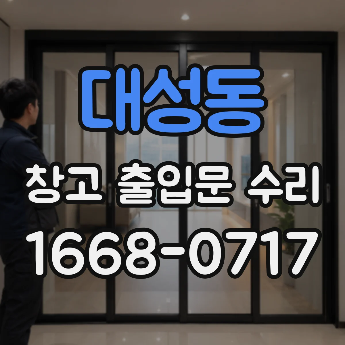 대성동 창고 출입문 수리