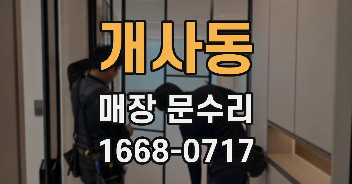 개사동 매장 문수리