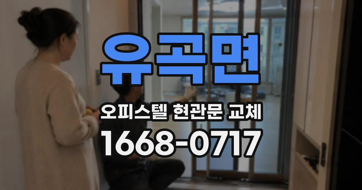 유곡면 오피스텔 현관문 교체