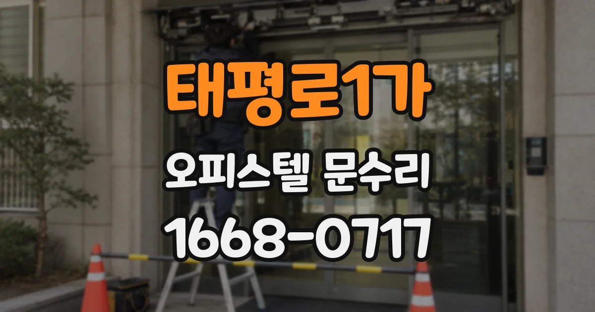태평로1가 오피스텔 문수리
