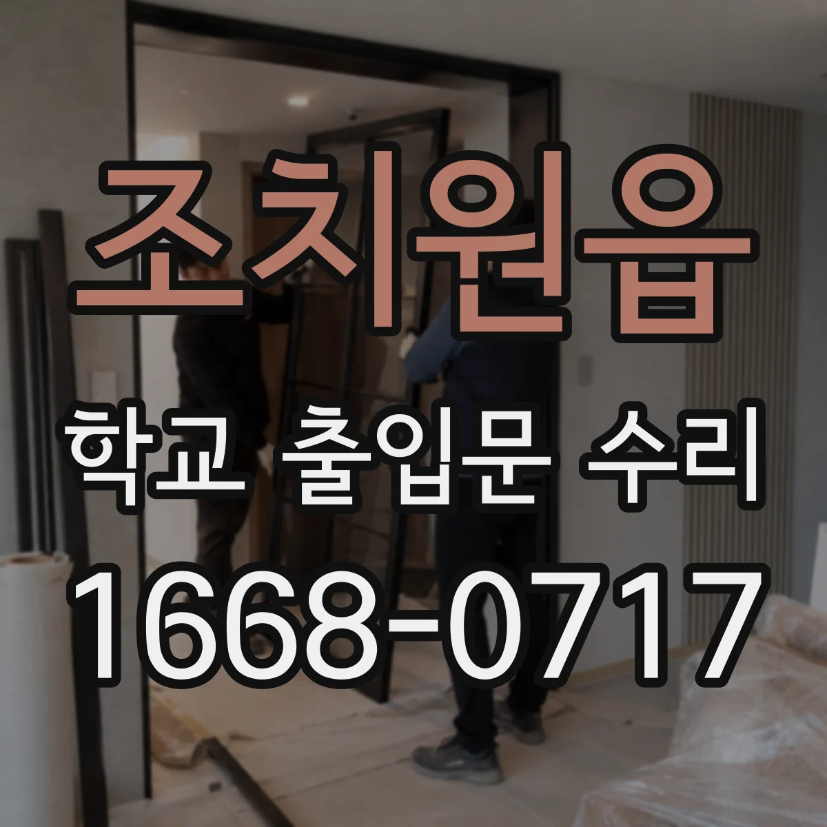 조치원읍 학교 출입문 수리