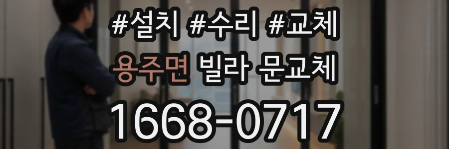 용주면 빌라 문교체