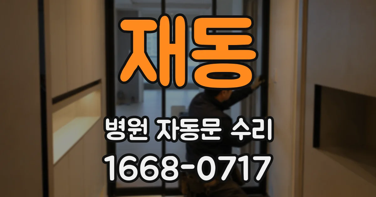 재동 병원 자동문 수리