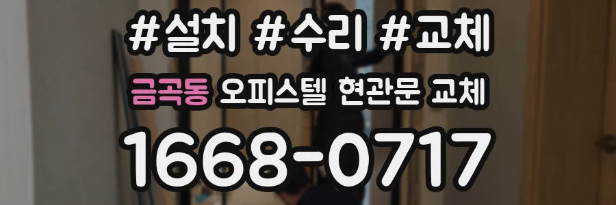 금곡동 오피스텔 현관문 교체