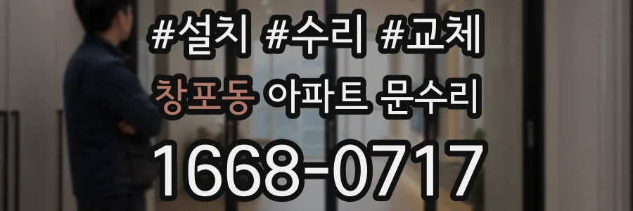 창포동 아파트 문수리