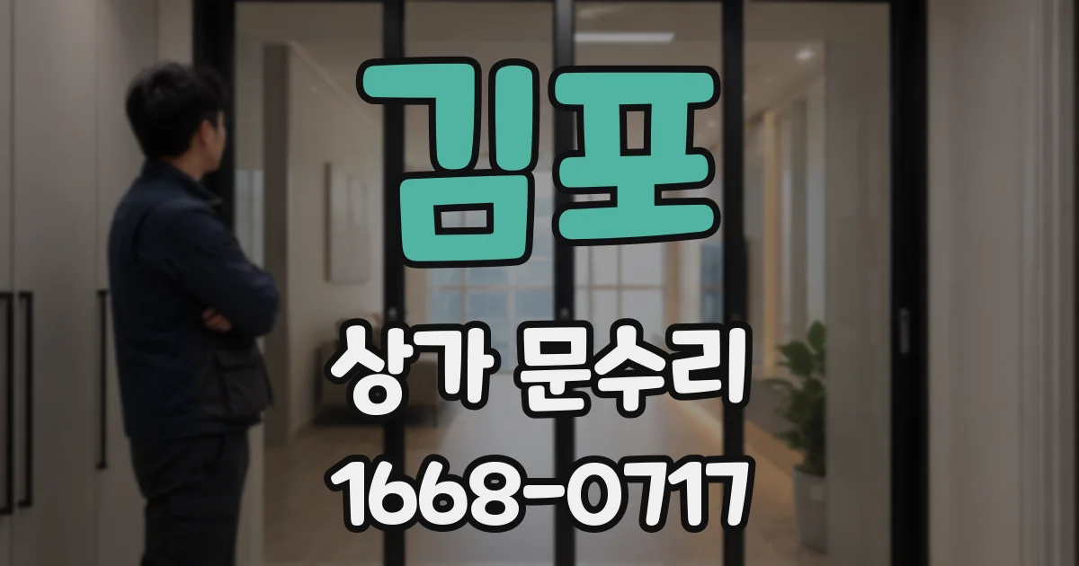 김포 상가 문수리