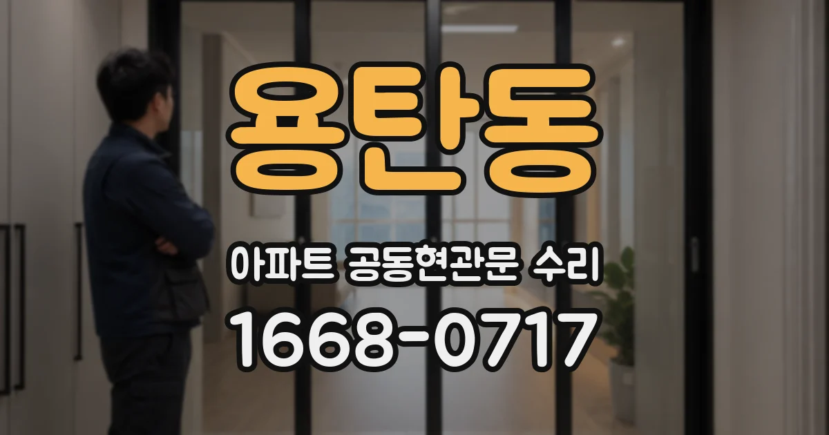 용탄동 아파트 공동현관문 수리