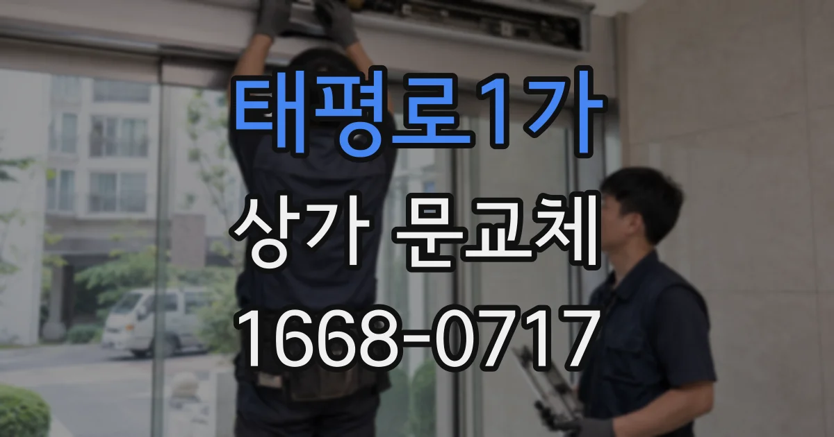 태평로1가 상가 문교체
