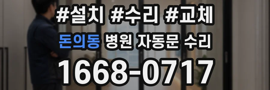 돈의동 병원 자동문 수리