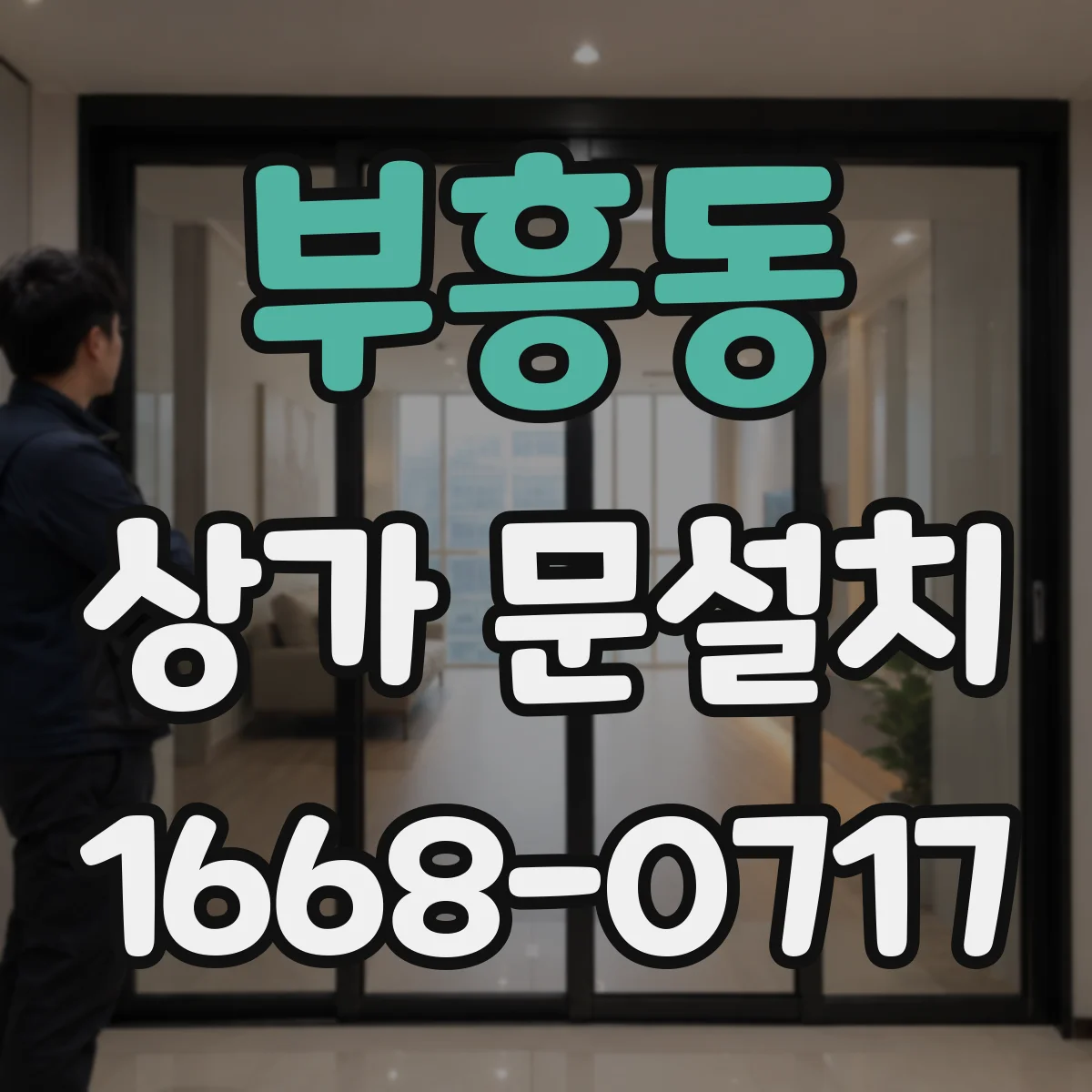 부흥동 상가 문설치