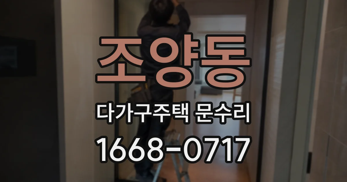 조양동 다가구주택 문수리
