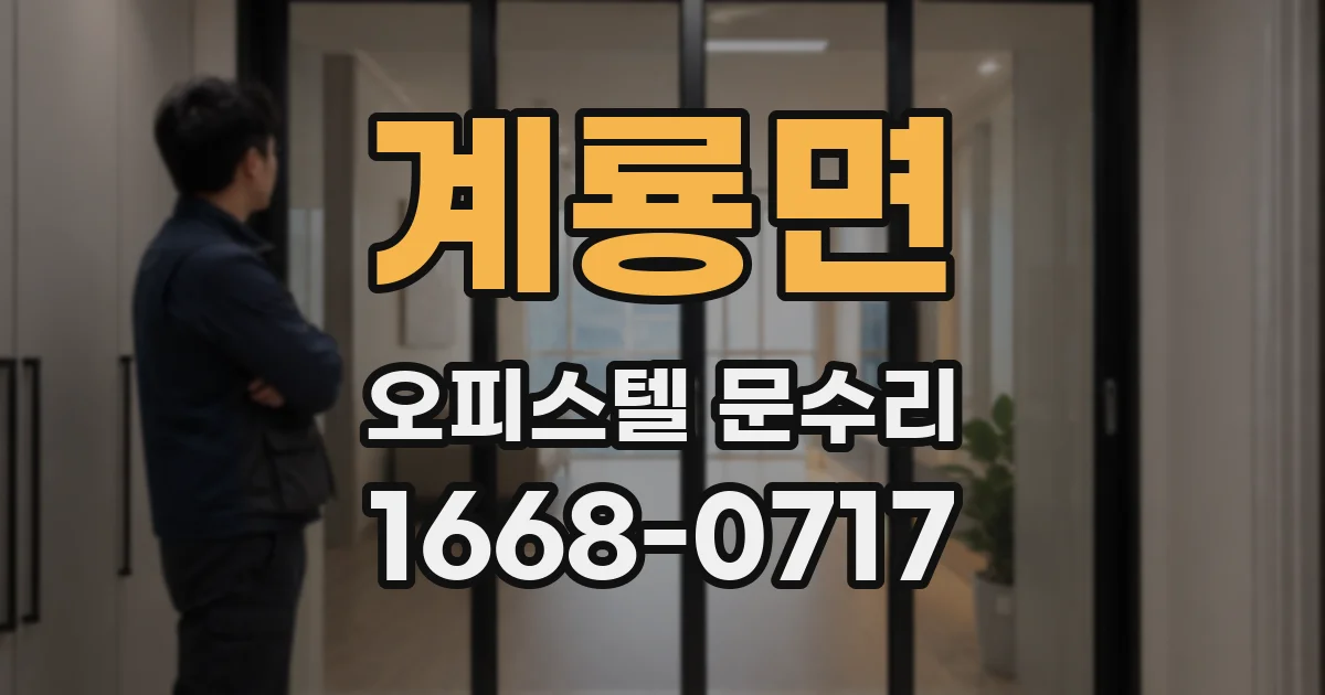 계룡면 오피스텔 문수리