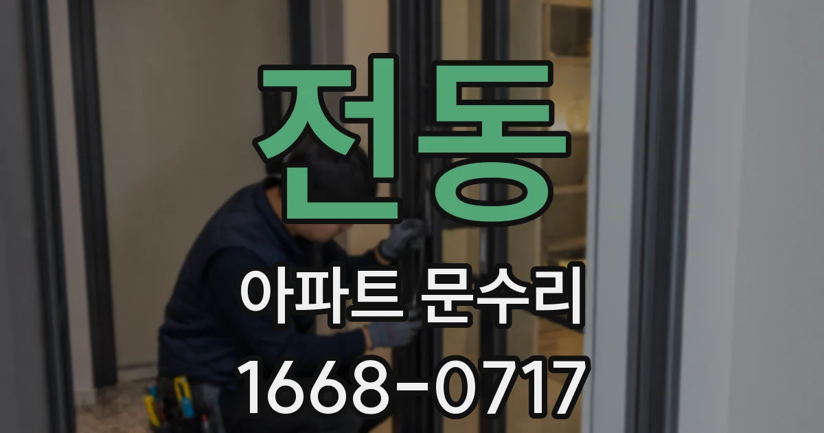 전동 아파트 문수리