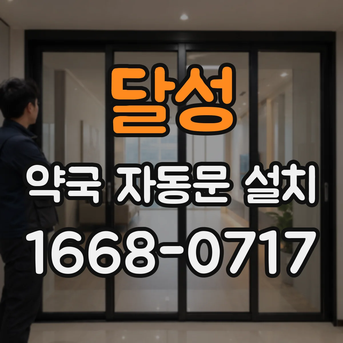 달성 약국 자동문 설치 야간 운영에 맞춘 소음 저감 옵션 안내