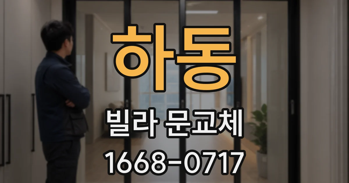 하동 빌라 문교체