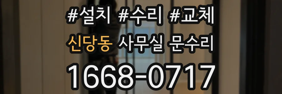 신당동 사무실 문수리
