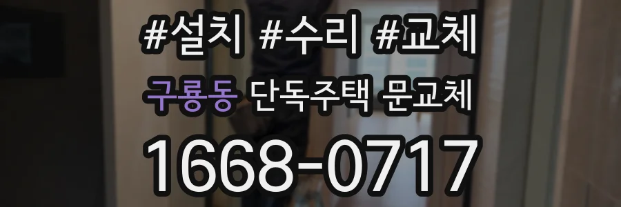 구룡동 단독주택 문교체